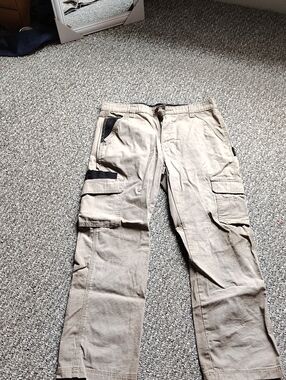 Dickies Tan Cargo Pants with Black Accents
